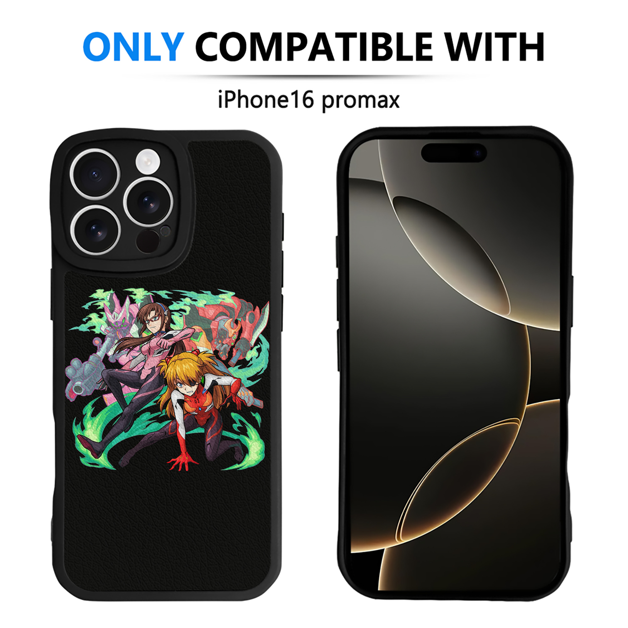 （画像用） EVA 新世紀エヴァンゲリオン 【iPhone 16シリーズ対応】シリコンスマホケース（レザー調） 材質：シリコン